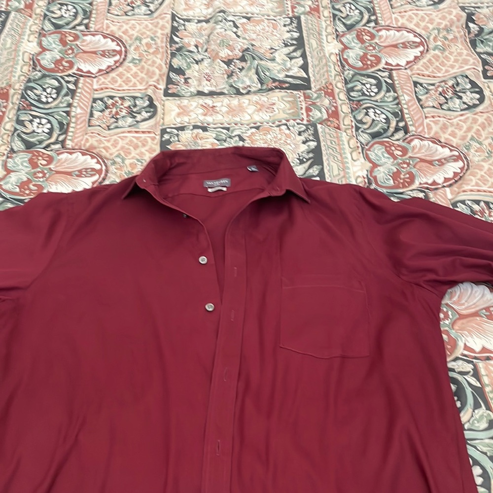Maroon Dress Shirt